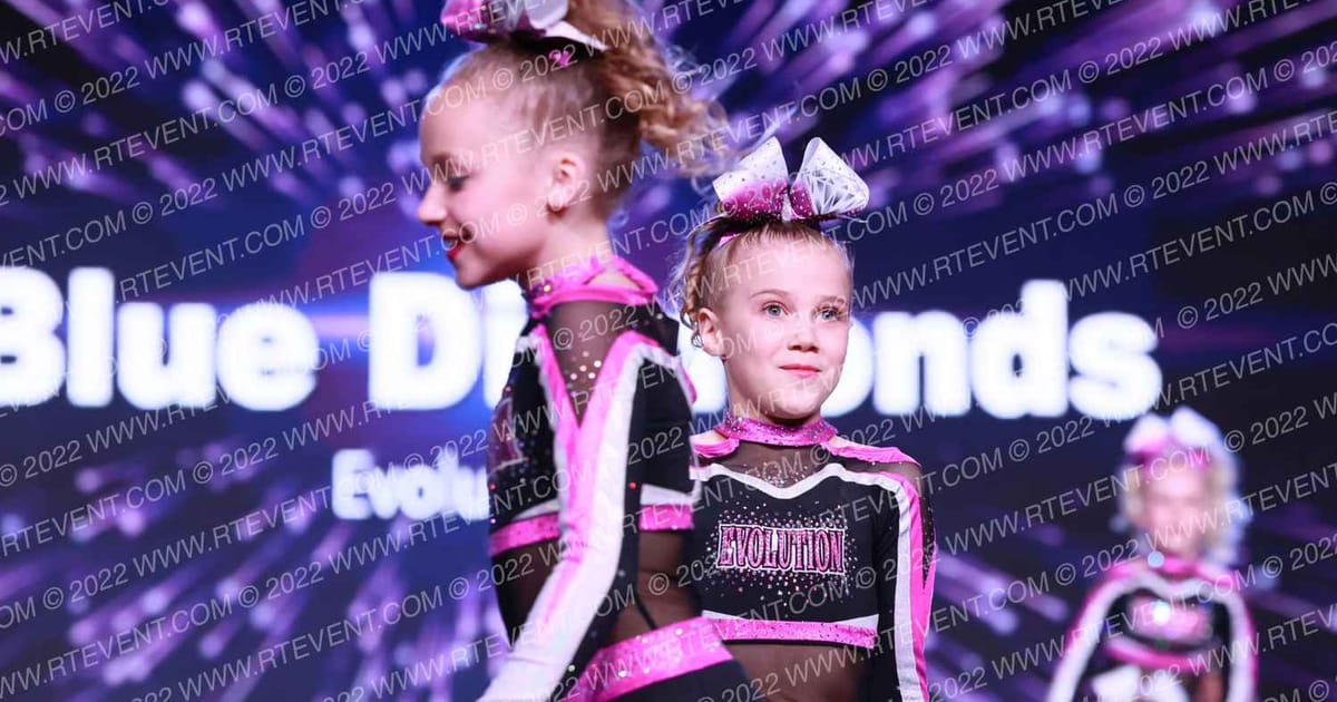 Evolution Cheer Blue Diamonds · All Star Worlds Arena Two Sunday
