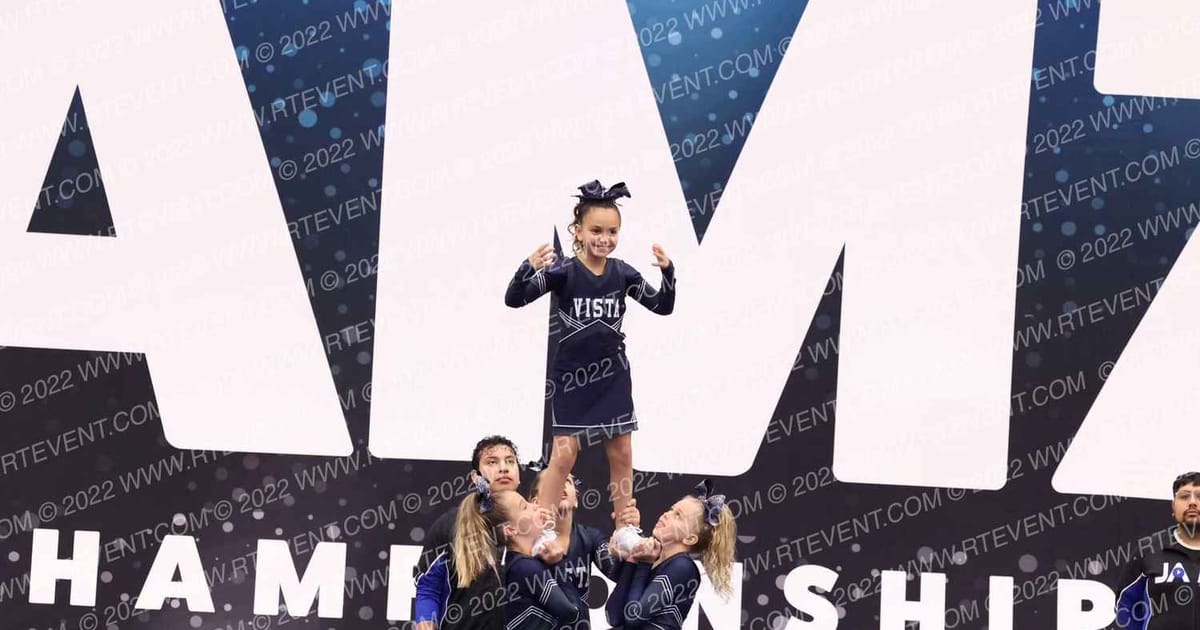 VISTA JR EAGLES PEE WEE CHEER TEAM NA · Capitol City Championship