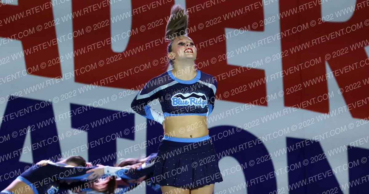Blue Ridge Cheer Company Lady Blue · NCA Greensboro Classic