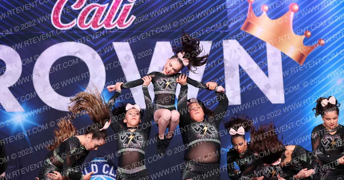 Voltage Xtreme Cheer MISS FAME · Cali Crown