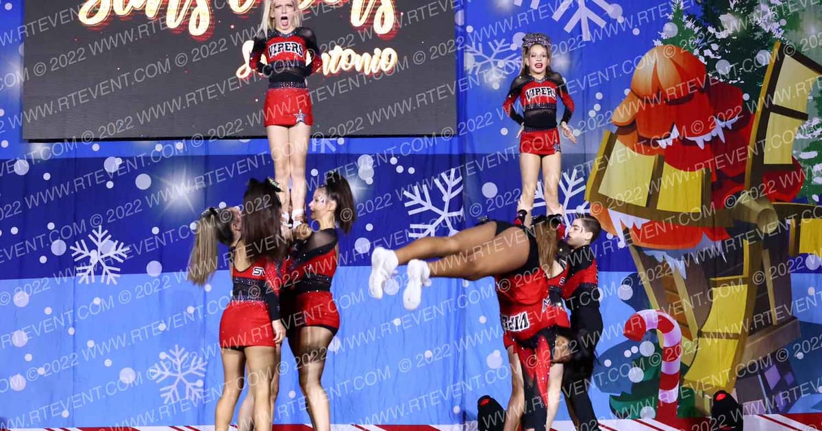 Stars Vipers San Antonio BLACK MAMBAS · Spirit Celebration Christmas Grand Nationals DIDII