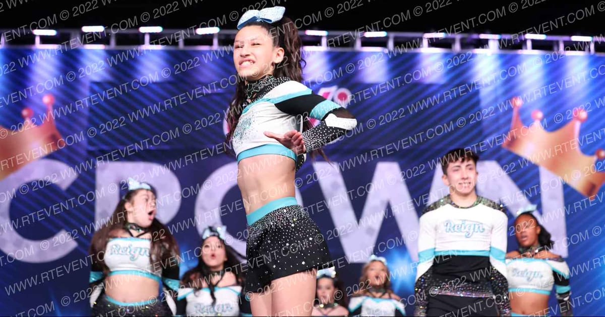 Reign Elite Cheer Royal T3A · Cali Crown