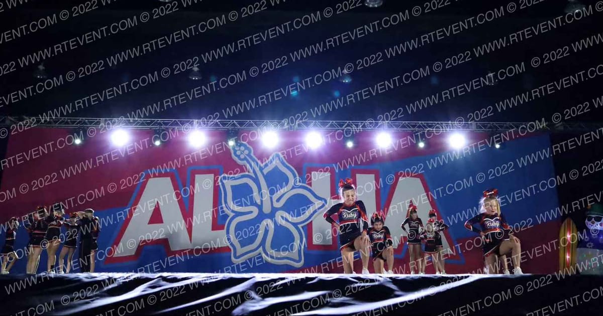 Ruby Red Cheer Red Rebels · Aloha Gatlinburg Showdown