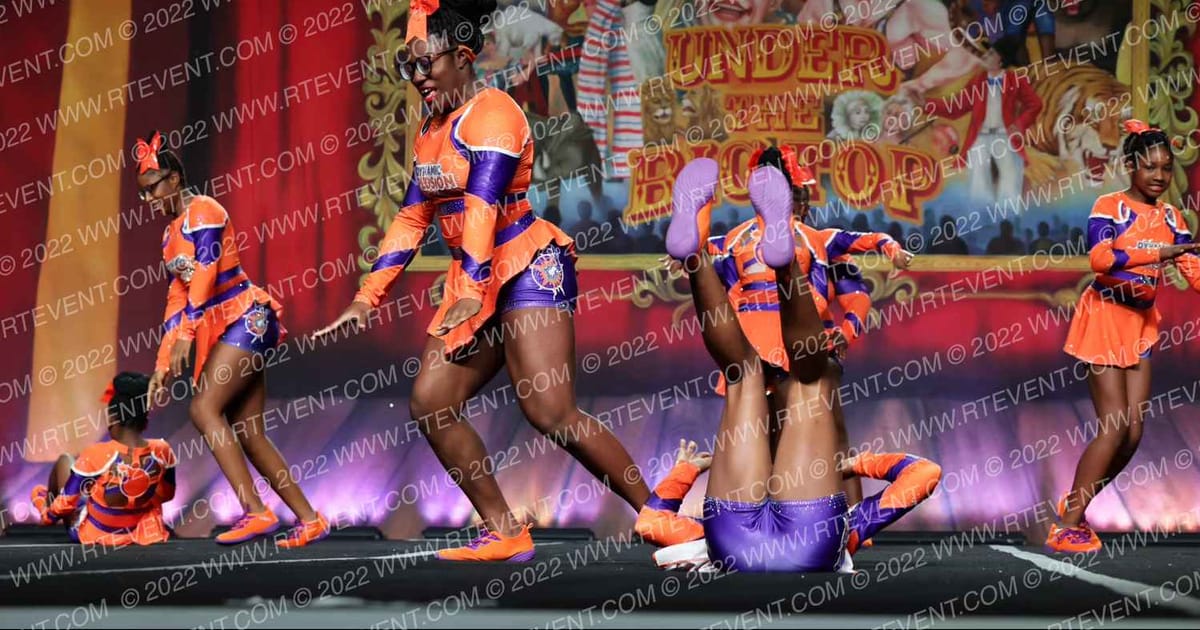Dynamic Xplosion Cheer Orange Thunder · ASC Battle Under the Big Top Grand Nationals DIDII
