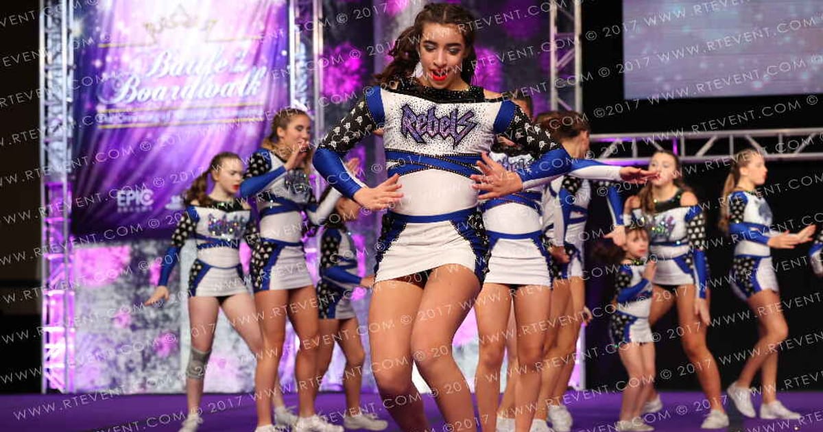 US Cheer Rebels Razor Rebels · Spirit Unlimited Battle at the Boardwalk Atlantic City Grand Nationals