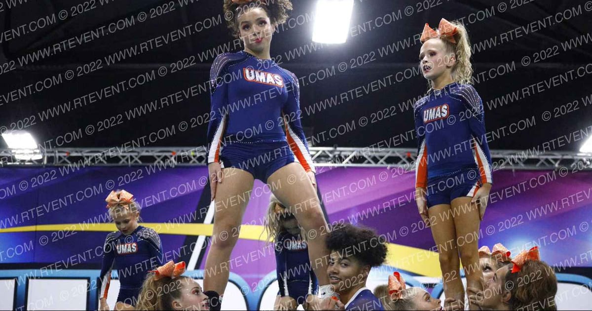 Upper Merion All Stars Frost · Cheersport Oaks Classic