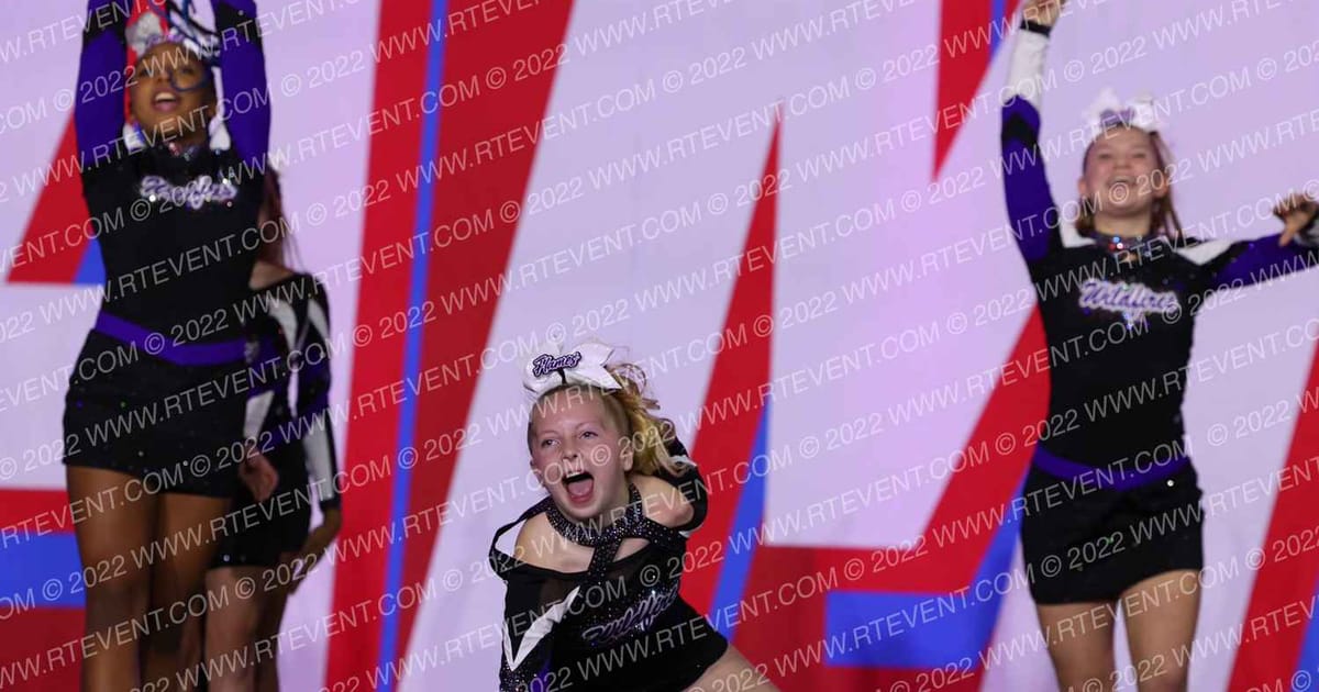Cheer Spirit Colorado Wildfire Flames · CHAMPS Grand Nationals