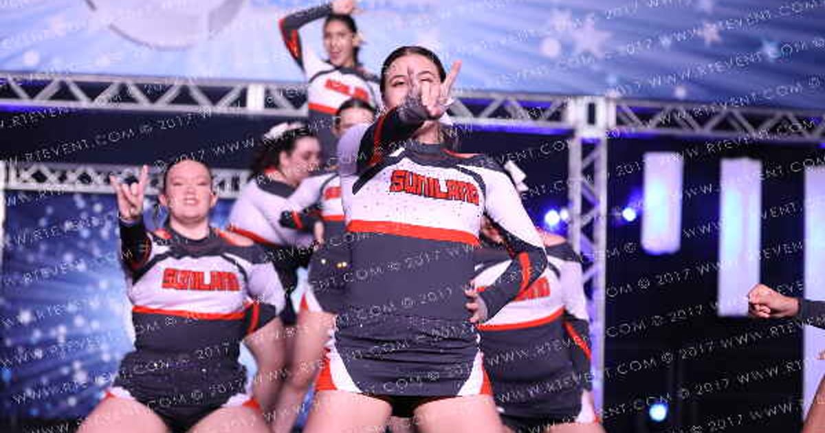 Suniland Sundevils Lady Flames · The All Out Nationals