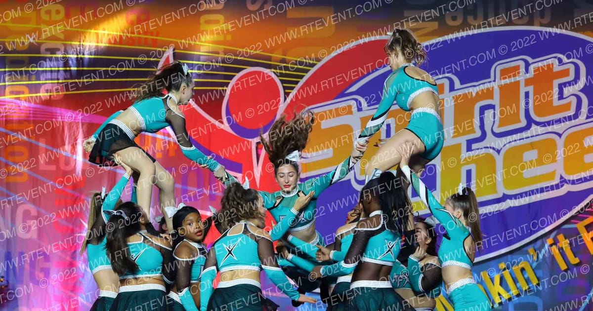 Cheer Extreme Fairfax TRIPL3-T3AL · Spirit Cheer Super Nationals DIDII