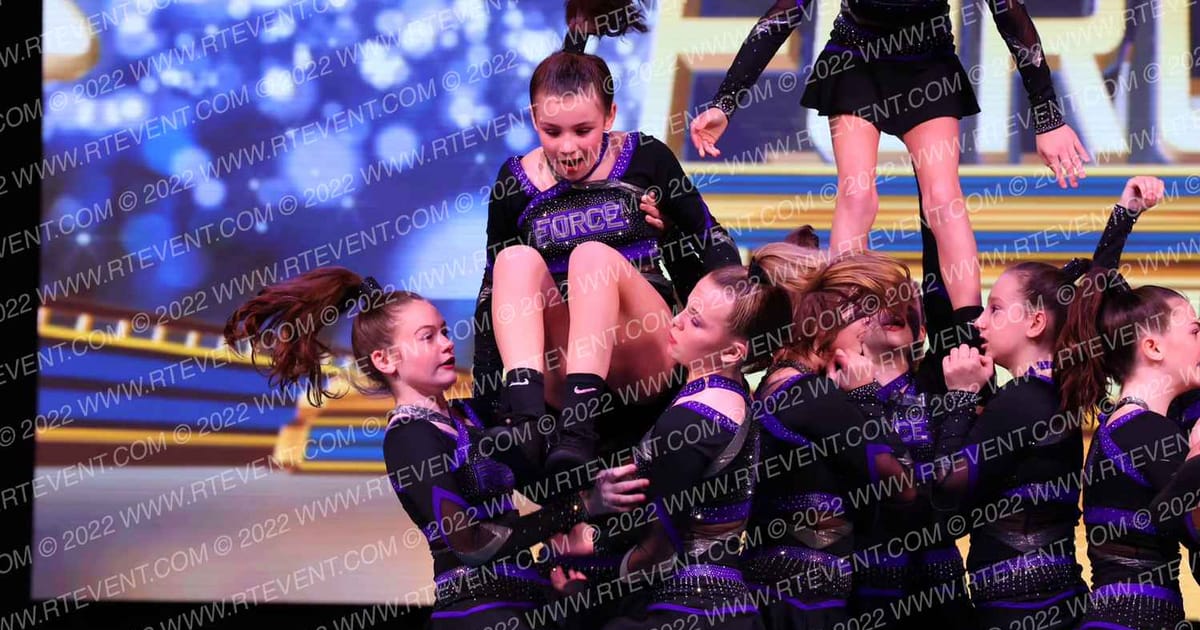 Express Cheer Force Purple Reign · Foxwoods All Star Cheer