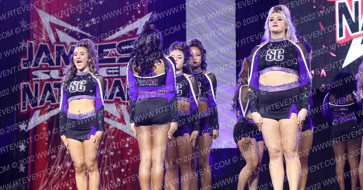 South Coast Cheer Scarlet · JAMfest Cheer Super
