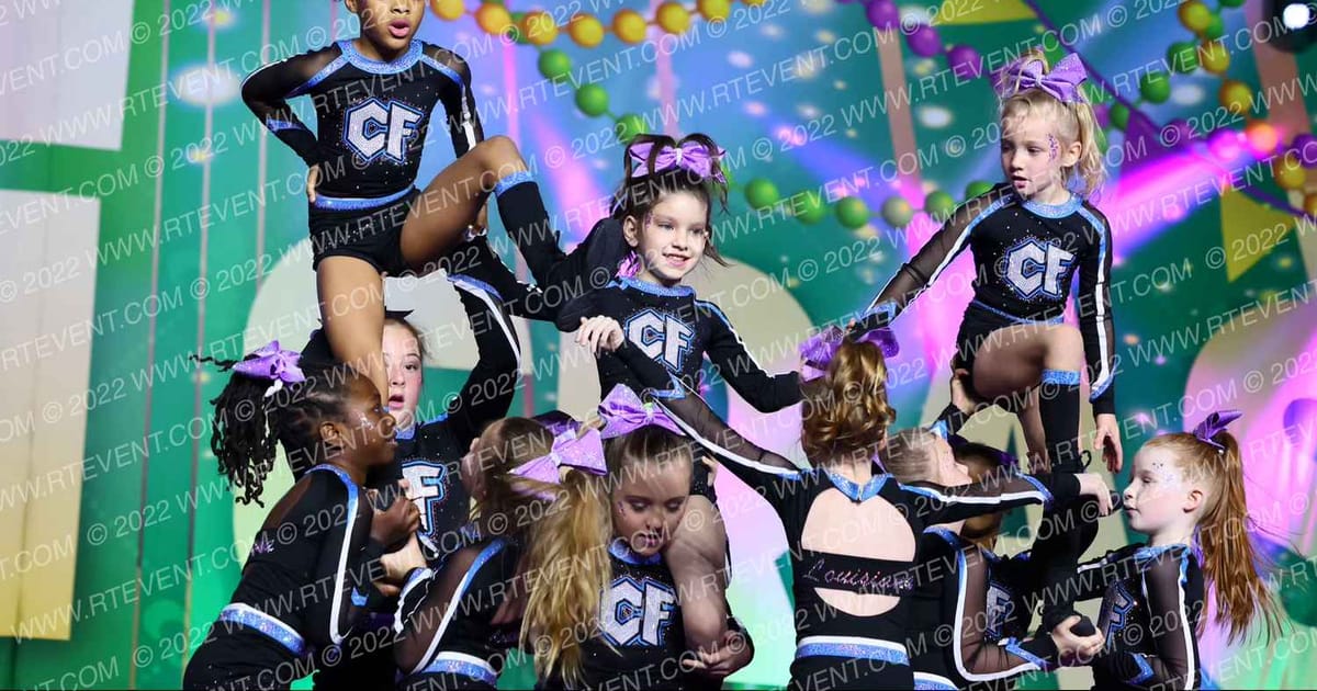 Louisiana Cheer Force Lavender · Mardi Gras Grand Nationals DIDII