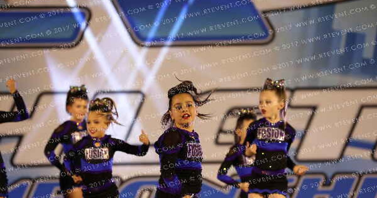Arizona Fusion Cheer Purple Rain · Athletic Championship Phoenix Nationals