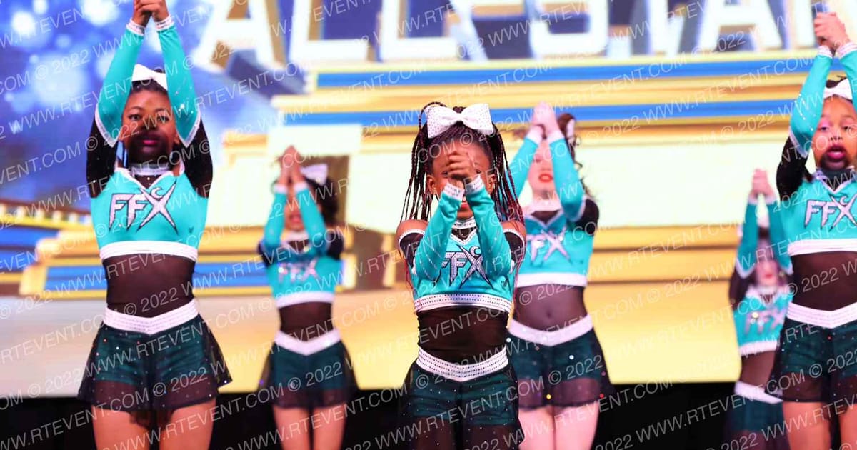 Cheer Extreme All-Stars Robo Teal · Foxwoods All Star Cheer