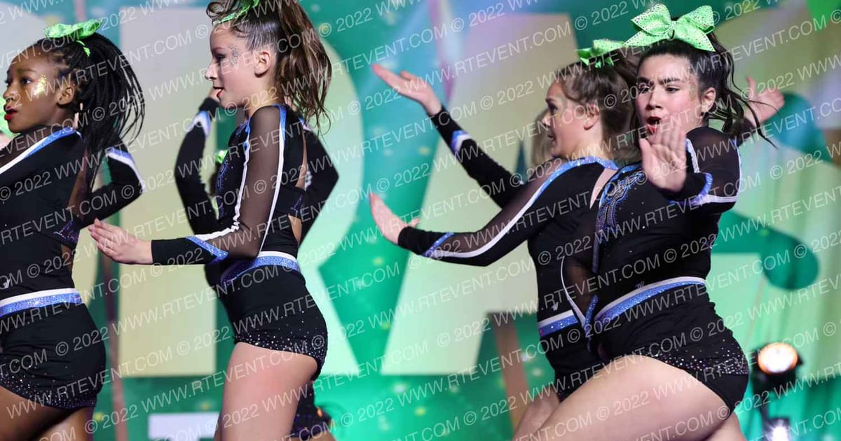 Louisiana Cheer Force Lime · Mardi Gras Grand Nationals DIDII
