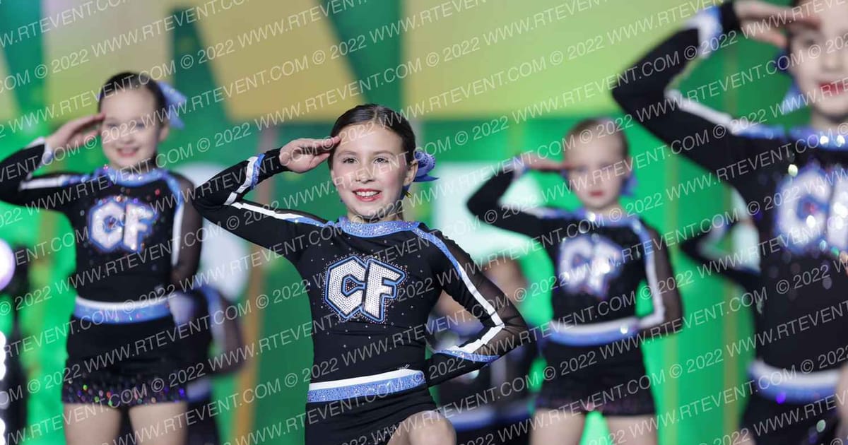 Louisiana Cheer Force Baby Blue · Mardi Gras Grand Nationals DIDII