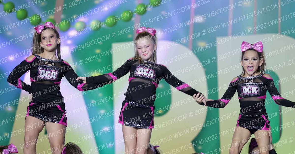 DCA Cheer and Tumbling Pink Diamonds · Mardi Gras Grand Nationals DIDII