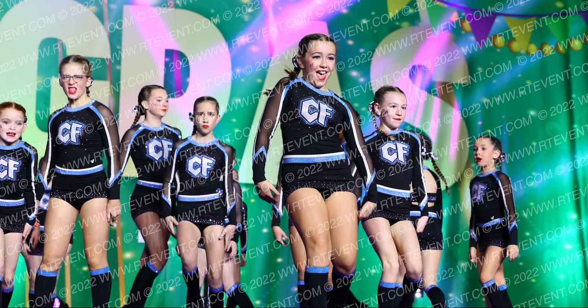Louisiana Cheer Force Ruby Red · Mardi Gras Grand Nationals DIDII