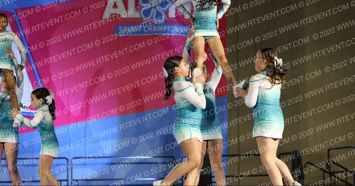 Cheer Sport Sharks-New England Mini Magnificent Sharks · Aloha Worcester Showdown