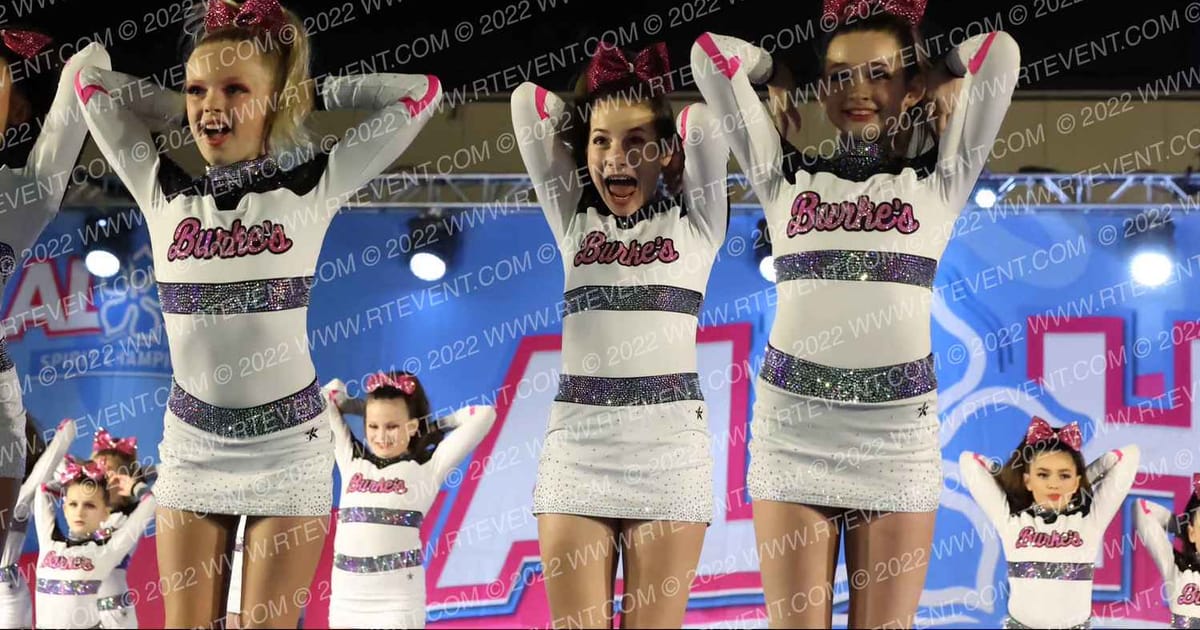 Burke's Tumbling Academy Glitter Girls · Aloha Worcester Showdown