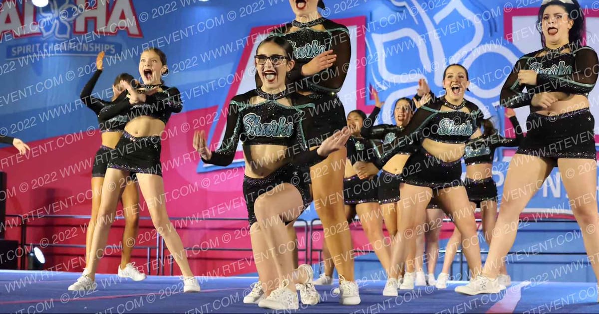 Cheer Sport Sharks-New England Viper Sharks · Aloha Worcester Showdown