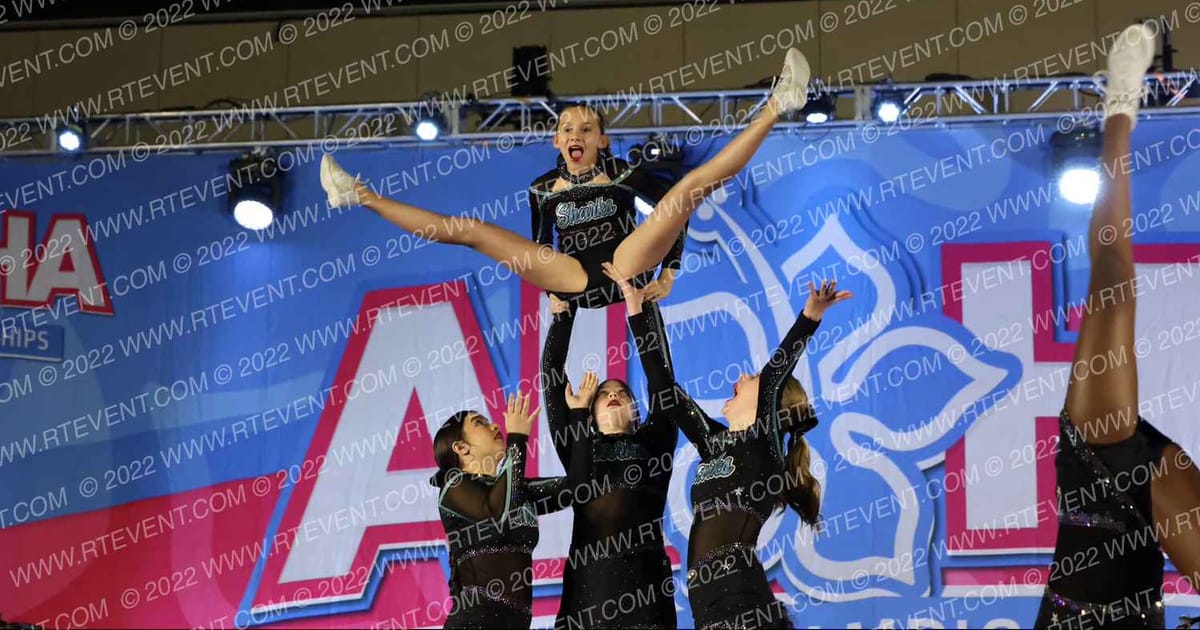 Cheer Sport Sharks-New England Riptide · Aloha Worcester Showdown