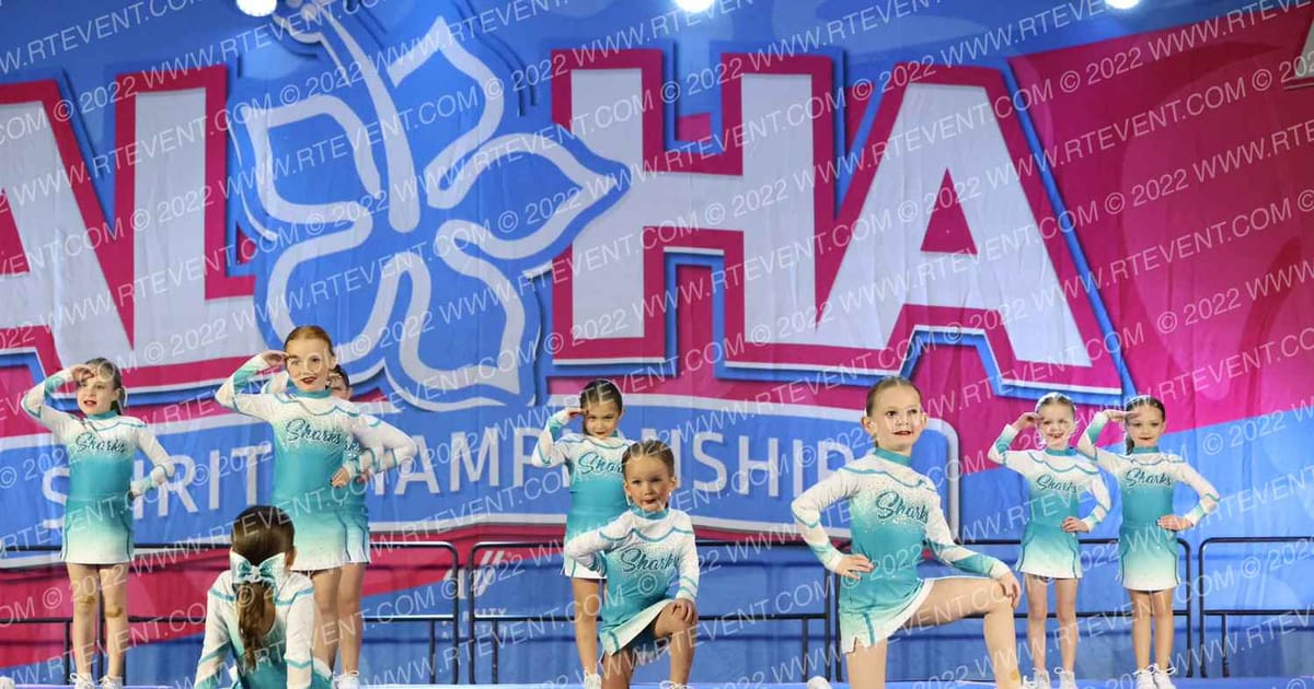 Cheer Sport Sharks-New England Tiny Sailors · Aloha Worcester Showdown