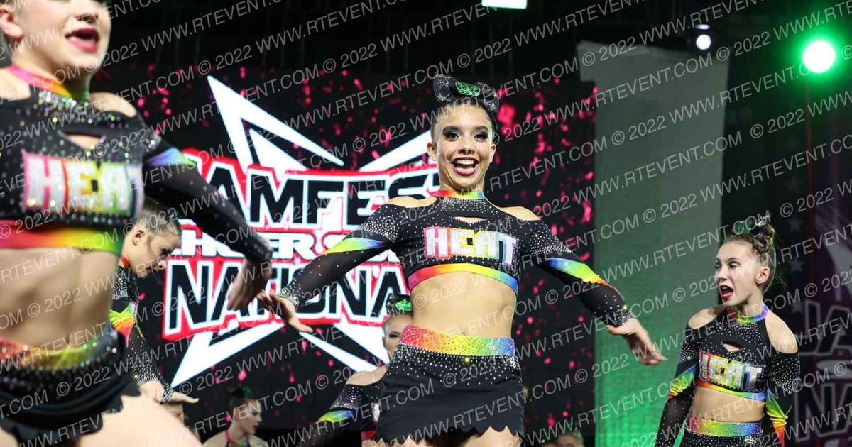 Hagerstown Heat All Stars Green \Envy\ · JAMfest Cheer Super