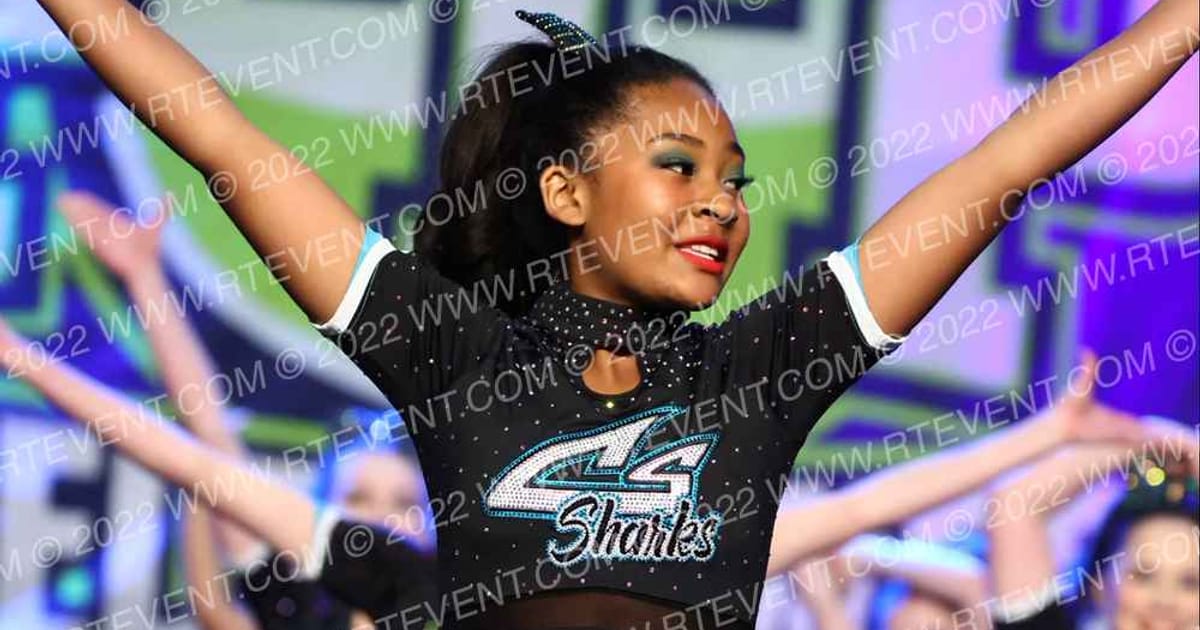 Cheer Sport Sharks - Kitchener Frilled Sharks · Feel the Power East