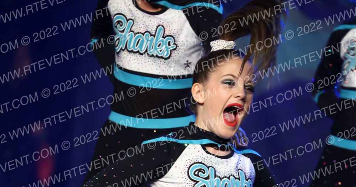 Cheer Sport Sharks - Ancaster Kiwi Sharks · Feel the Power East
