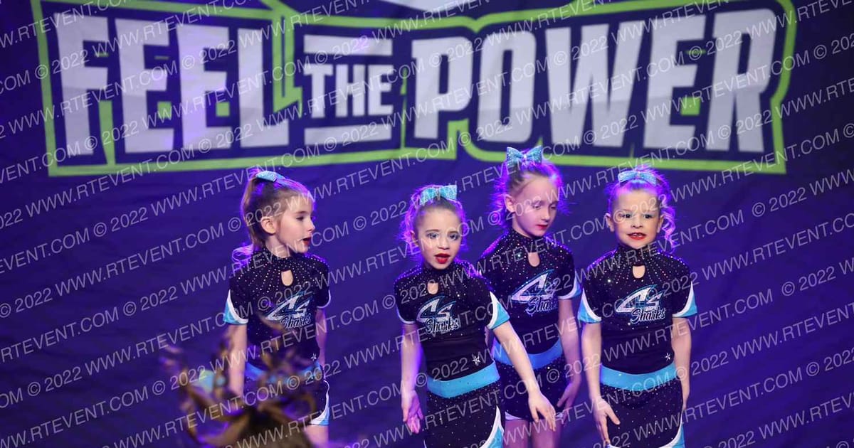 Cheer Sport Sharks - Kitchener Polkadot Sharks · Feel the Power East