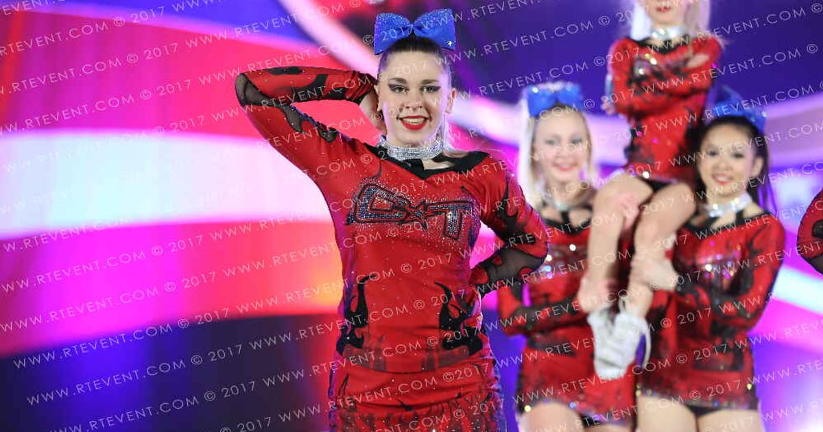 Cheer Town USA Blue Flames · American Cheer Power Southern Nationals DIDII
