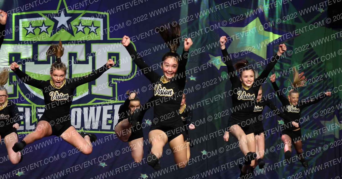 Vision Cheer Company Pursuit · Feel the Power East