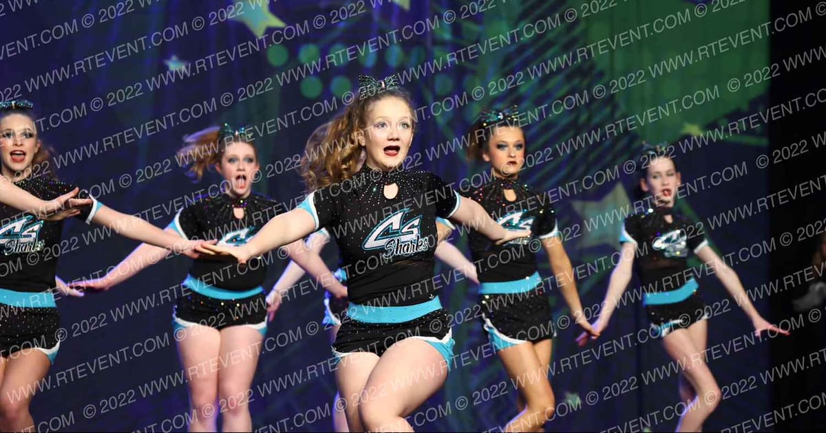 Cheer Sport Sharks - Kitchener White Fin Sharks · Feel the Power East
