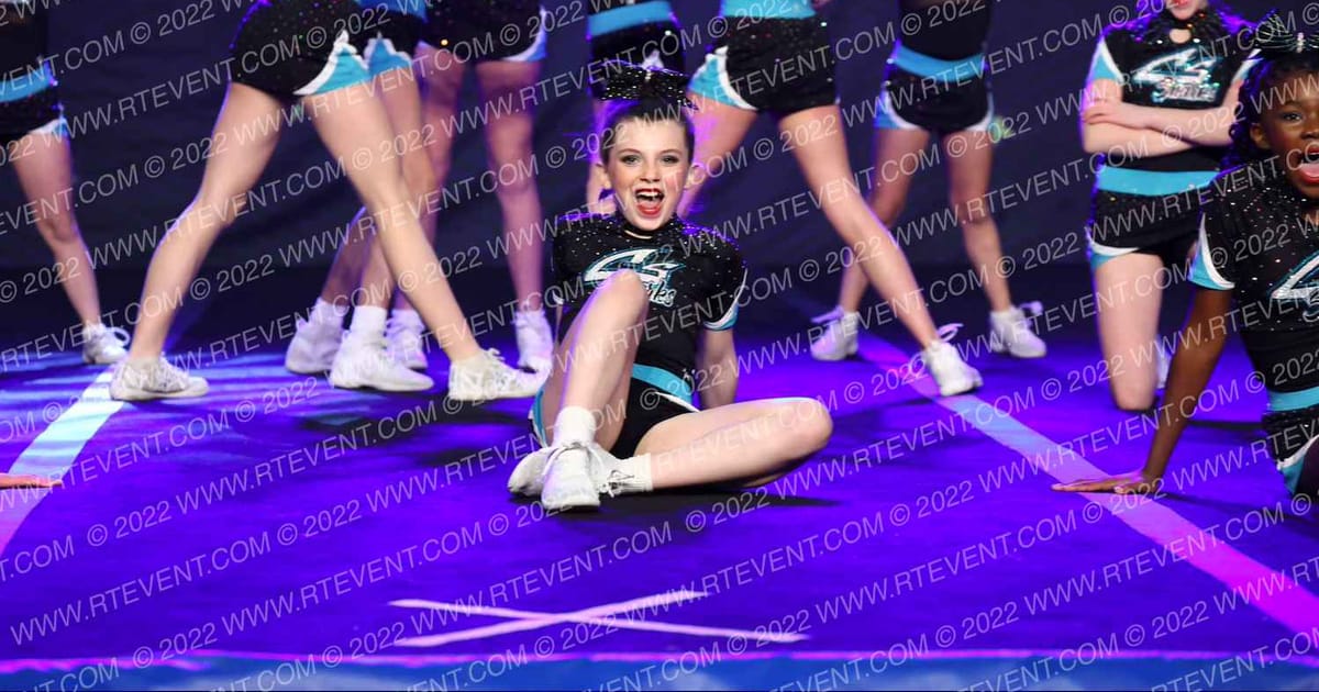 Cheer Sport Sharks - Kitchener White Cheek Sharks · Feel the Power East