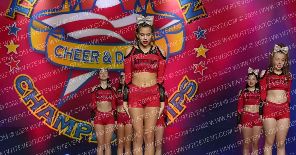 Intensity Cheer Elite LADY LUXE · The American Masterpiece PacWest Dance Grand Nationals