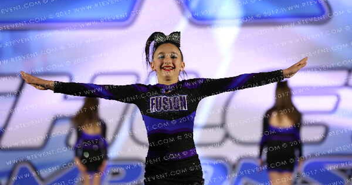 Arizona Fusion Cheer Blue Mist · Athletic Championship Phoenix Nationals