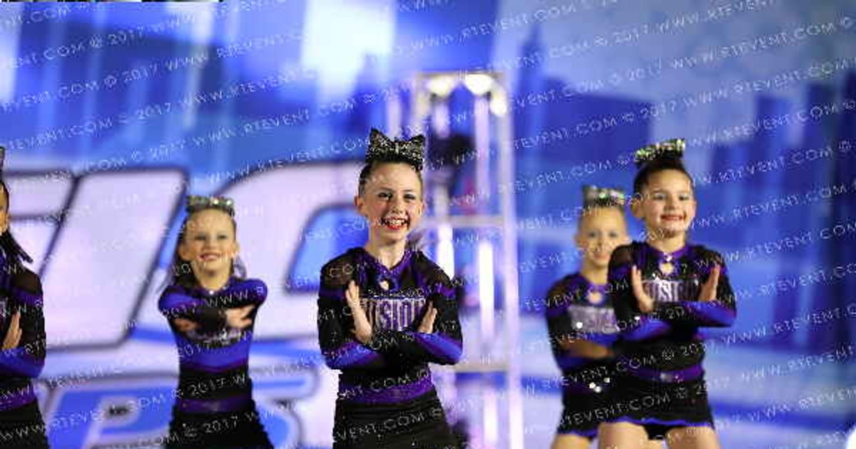 Arizona Fusion Cheer Purple Ice · Athletic Championship Phoenix Nationals