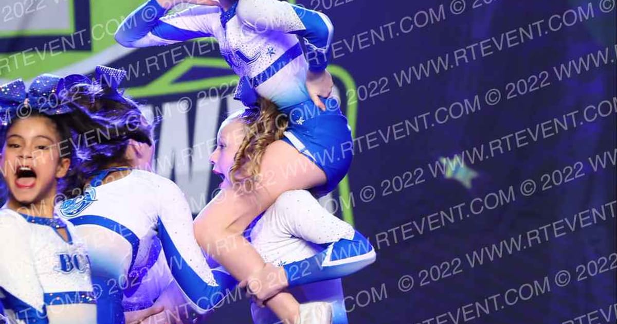 Beach Cheer Athletics Surge · Feel the Power East