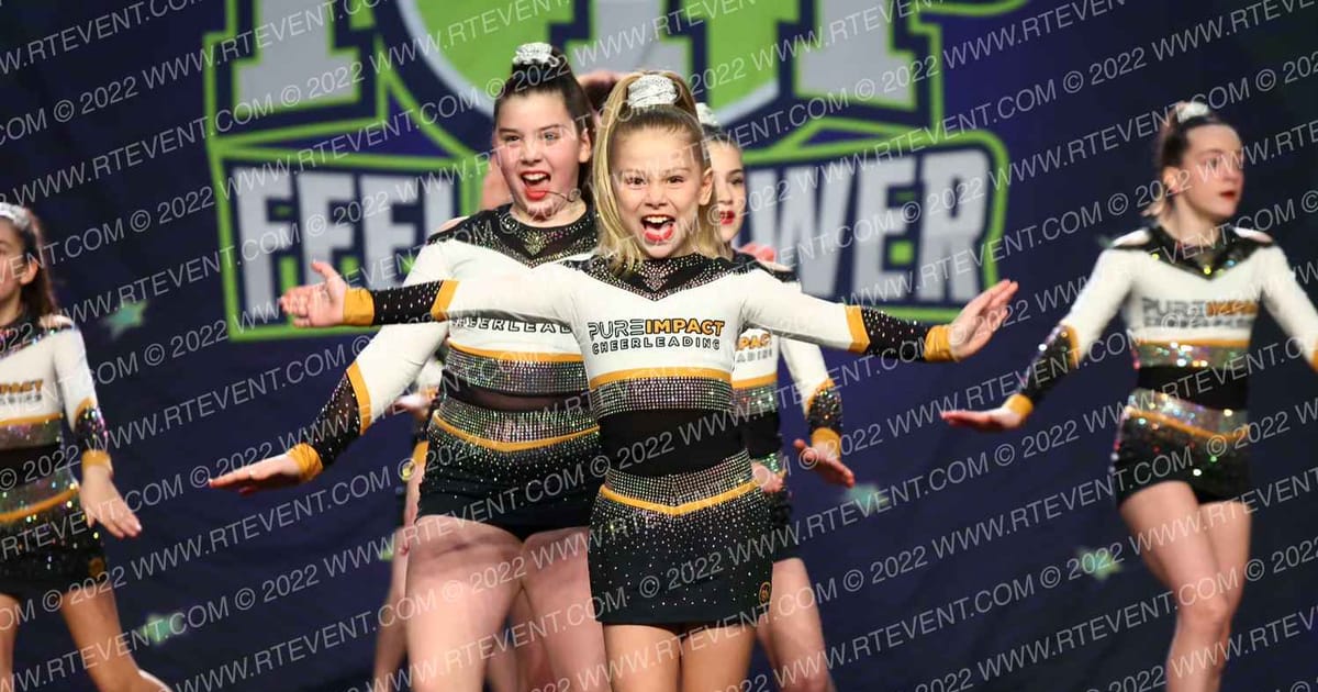 Pure Impact Cheerleading Storm · Feel the Power East
