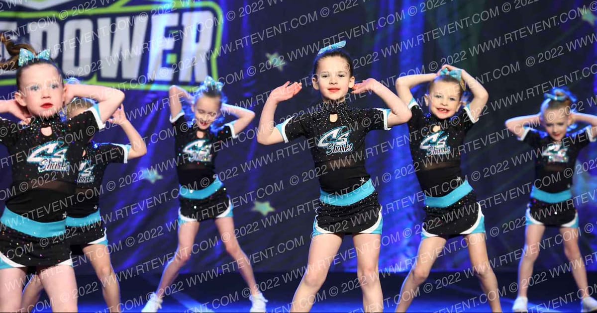Cheer Sport Sharks - Kitchener Polkadot Sharks · Feel the Power East