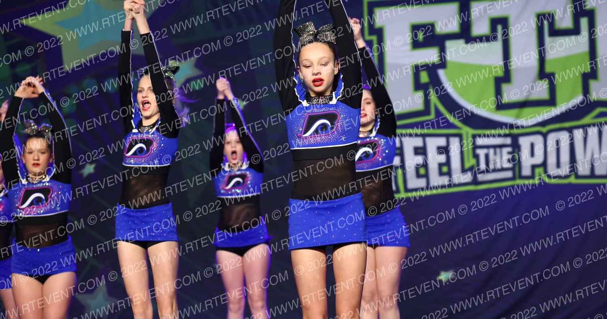 Bluewater Cheer Athletics Sea Queens · Feel the Power East