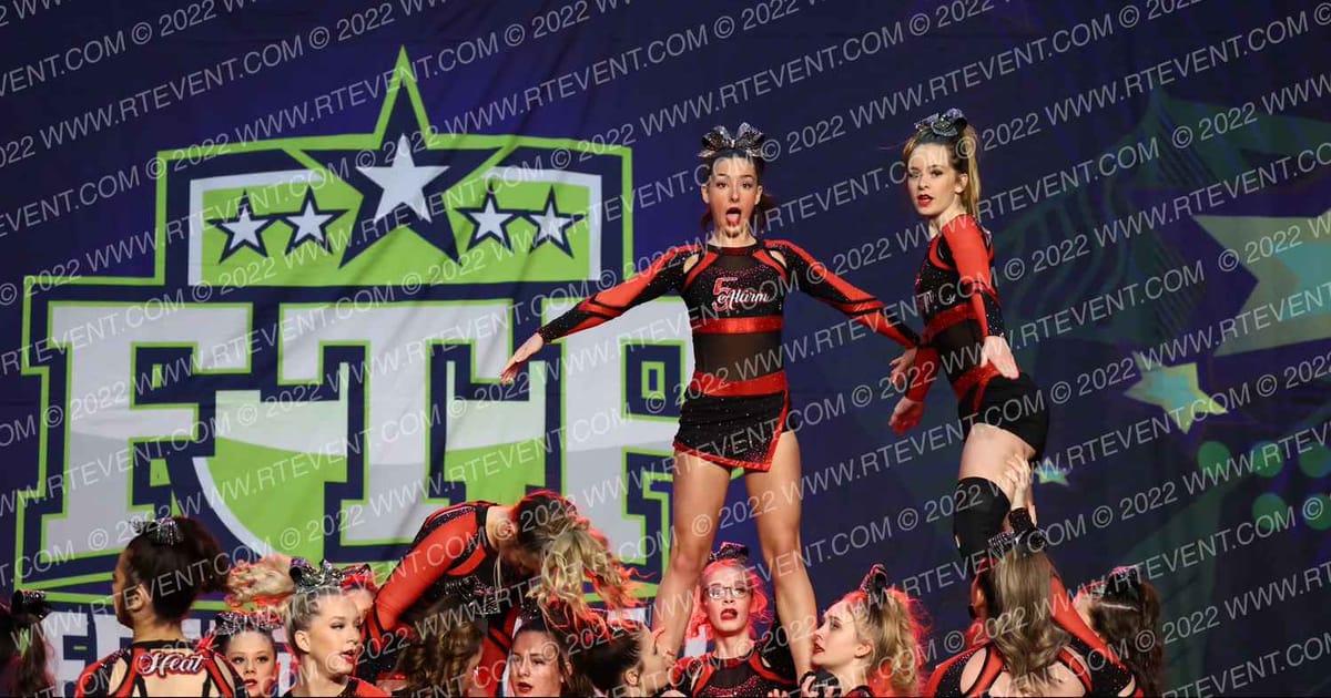 London Heat Cheerleading 5 Alarm · Feel the Power East