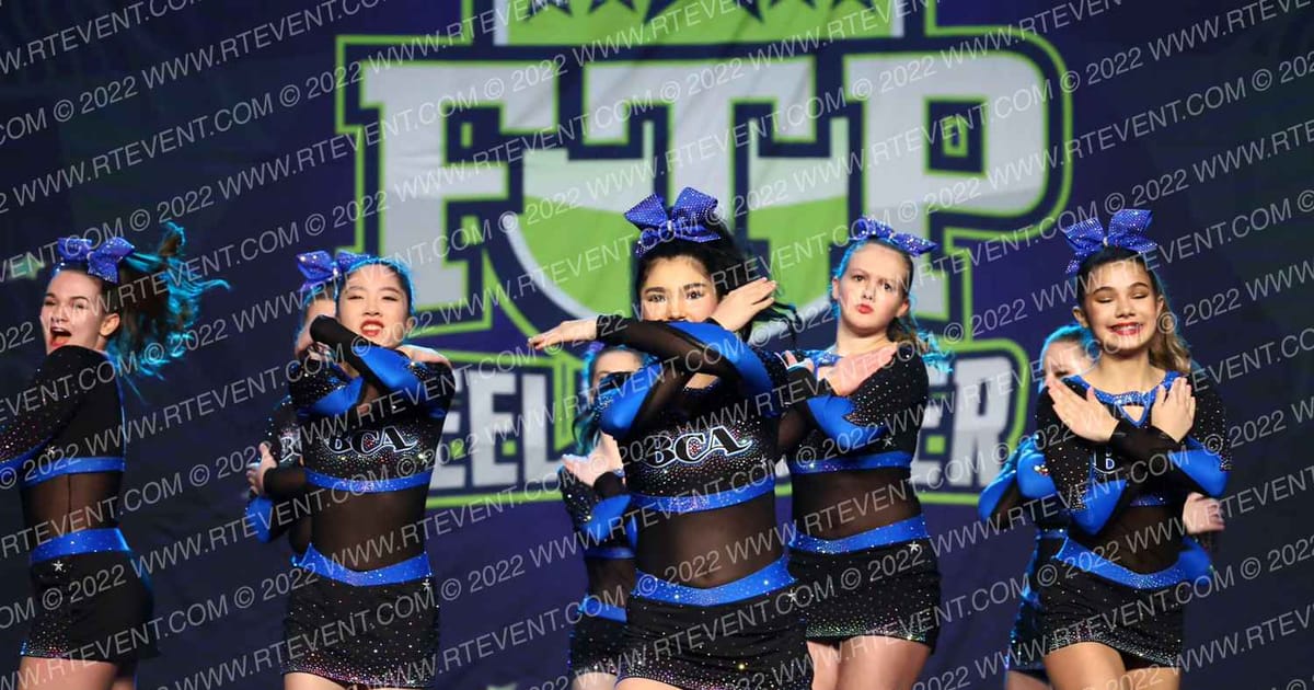 Beach Cheer Athletics Flare · Feel the Power East