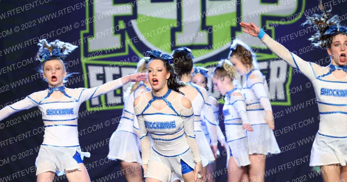 Beach Cheer Athletics Shockwave · Feel the Power East