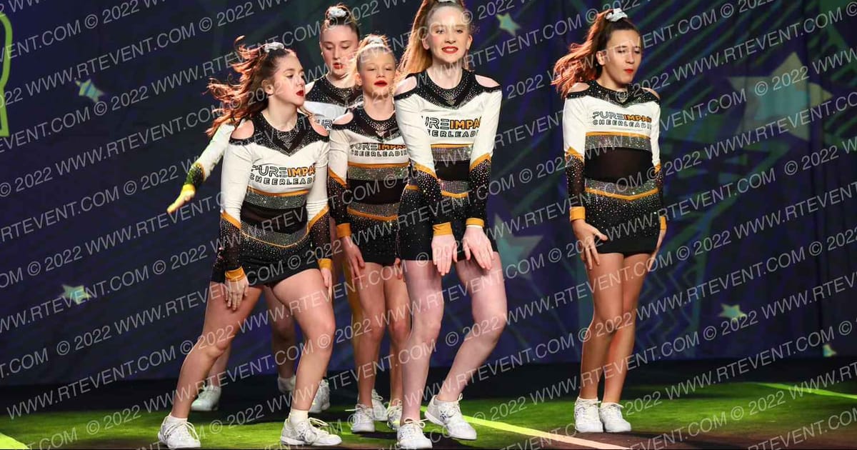 Pure Impact Cheerleading Cyclone · Feel the Power East
