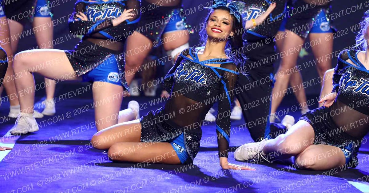 Beach Cheer Athletics RipTide · Feel the Power East