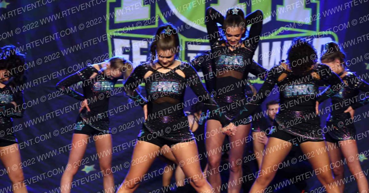Cheer Sport Sharks - Kitchener Star Spotted Sharks · Feel the Power East