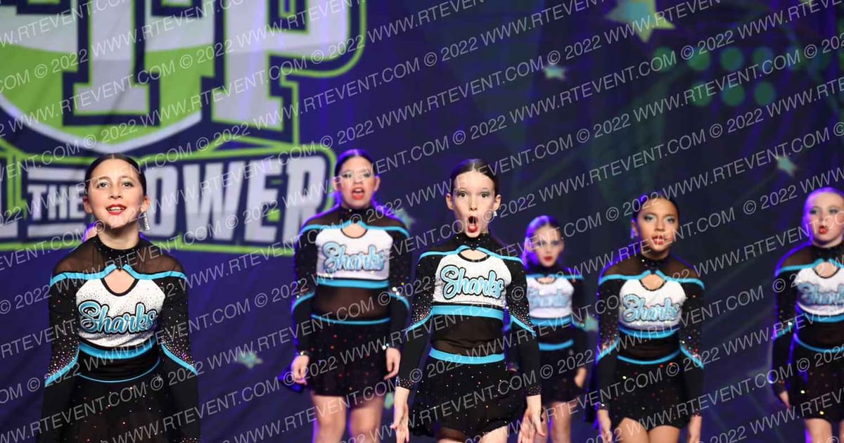 Cheer Sport Sharks - Ancaster Shortfin Sharks · Feel the Power East