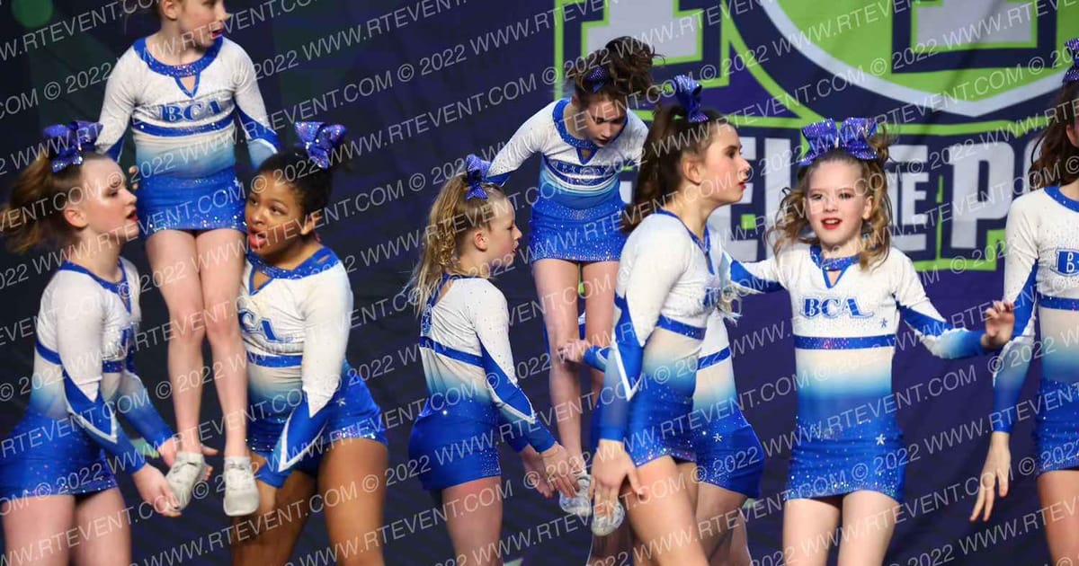 Beach Cheer Athletics Surge · Feel the Power East